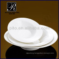 P&T porcelain factory, deep plates, pure white salad plate, pasta plates